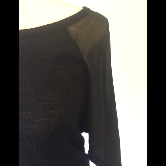 UEC Vince cashmere silk tunic long sleeve sheer S - Picture 2 of 8